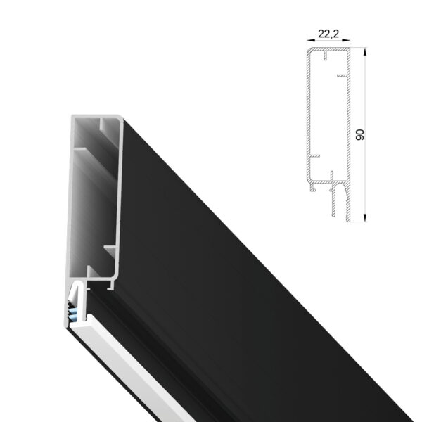 Clamp Level 90  Black  color (2m)