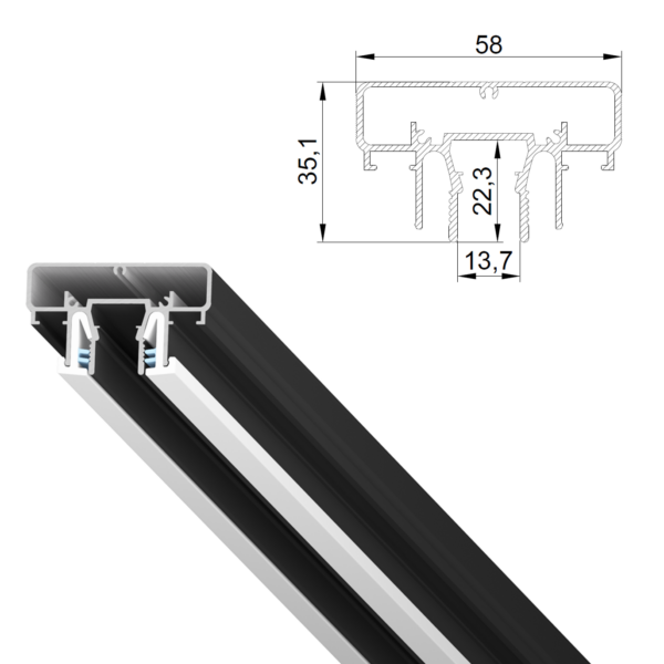Clamp Meduza 14 White color (2m)
