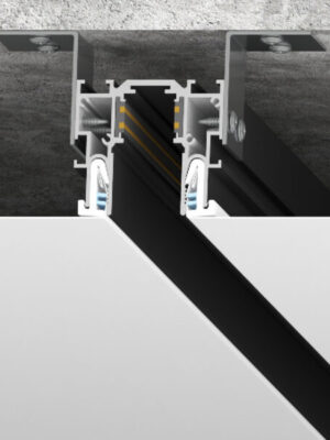 Clamp Track 23 Black color (2m)