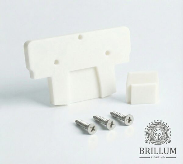 Clamp Meduza 14 Stub (1 end) White plastic